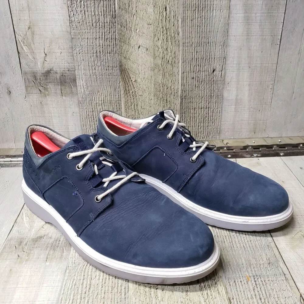 JOSEF SEIBEL Mirko Leather Lace Up Oxfords Men's 12 Shoes Sneakers EU 46 Blue